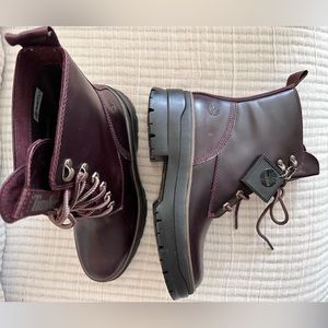 Timberland Malynn Ek+ Waterproof Mid Boot Burgundy NEW